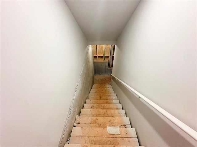view of stairway