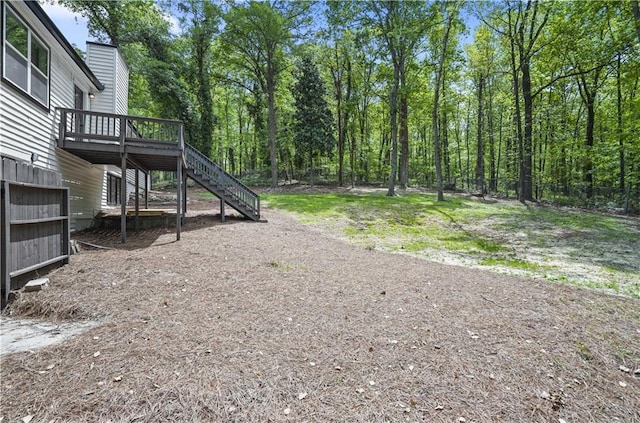 1819 Laurel Ridge Dr SW, Conyers, GA 30094 - view of yard featuring stairs and a deck