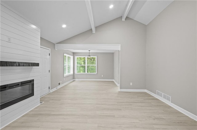 1819 Laurel Ridge Dr SW, Conyers, GA 30094 - unfurnished living room with a fireplace, light wood-style floors, baseboards, and recessed lighting