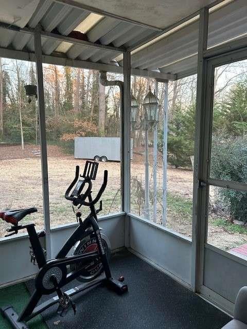 view of sunroom / solarium