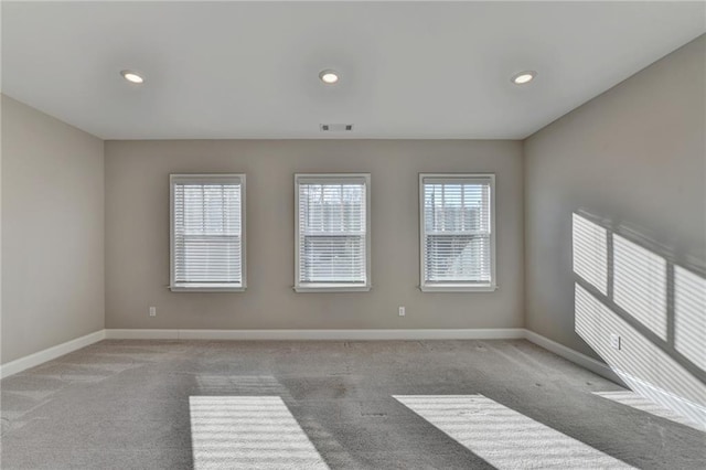 view of carpeted empty room