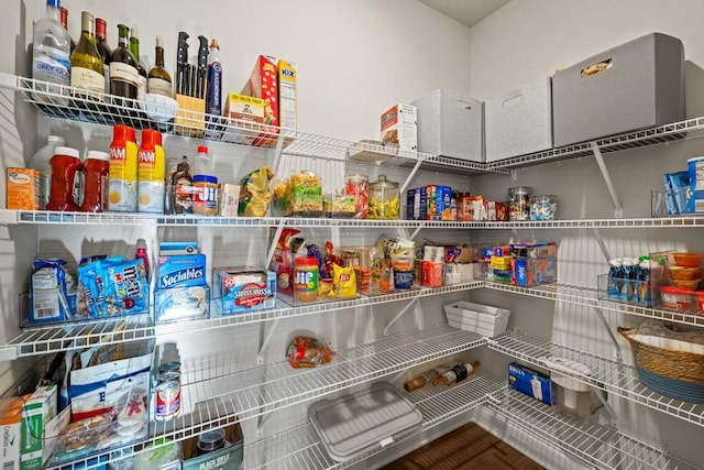 view of pantry