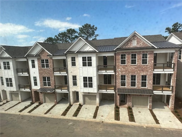 view of building exterior with a garage