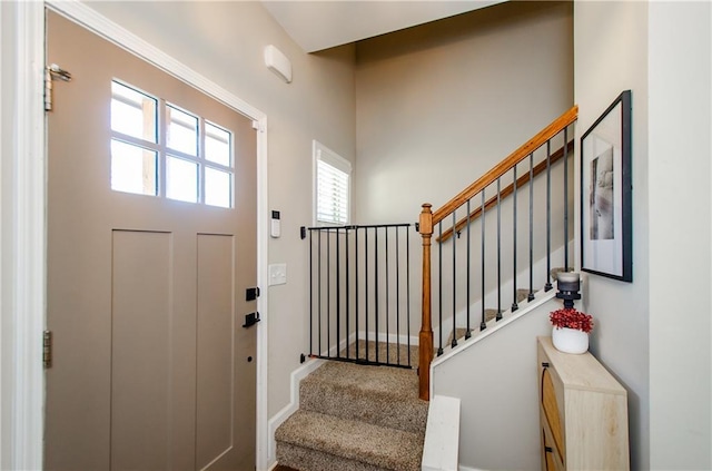 entrance foyer featuring stairway