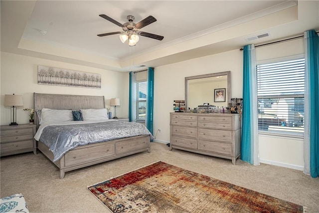 3469 English Elm Way, Loganville, GA 30052 - bedroom featuring multiple windows, visible vents, and a raised ceiling