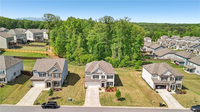 birds eye view of property featuring a residential view