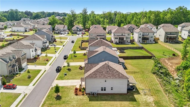 drone / aerial view featuring a residential view