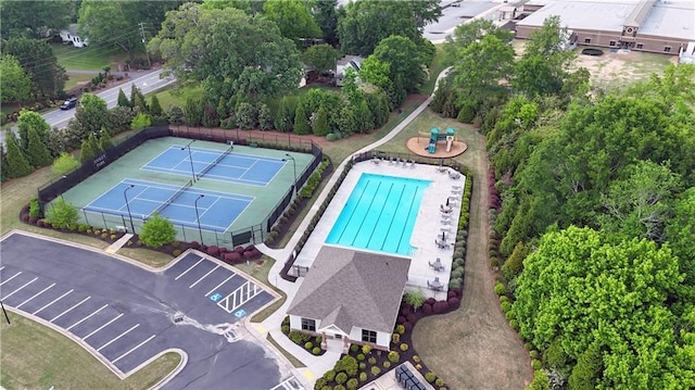 birds eye view of property