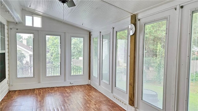 2233 Hansford Pass, Buford, GA 30519 - unfurnished sunroom featuring wood-type flooring and lofted ceiling