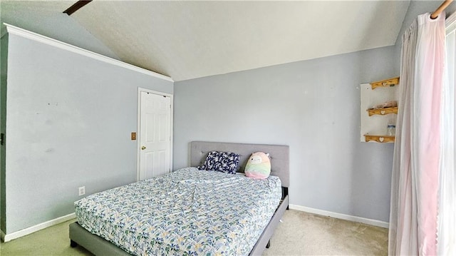 2233 Hansford Pass, Buford, GA 30519 - bedroom with vaulted ceiling and carpet