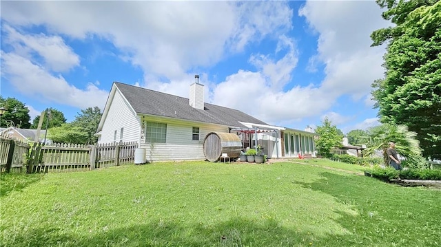 2233 Hansford Pass, Buford, GA 30519 - back of property with a chimney