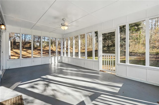 20 Trace Ct, Covington, GA 30016 - unfurnished sunroom with a ceiling fan and healthy amount of natural light