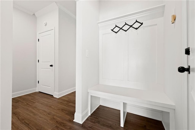 6240 Merrill View Ln, Alpharetta, GA 30004 - mudroom featuring dark hardwood / wood-style flooring
