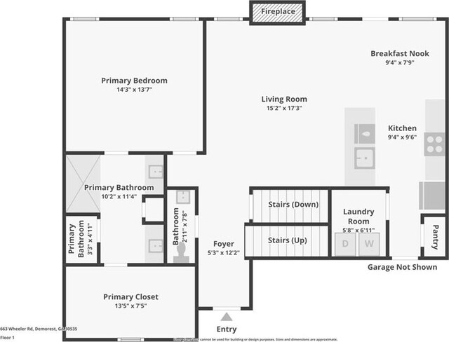 663 Wheeler Rd, Demorest, GA 30535 - floor plan
