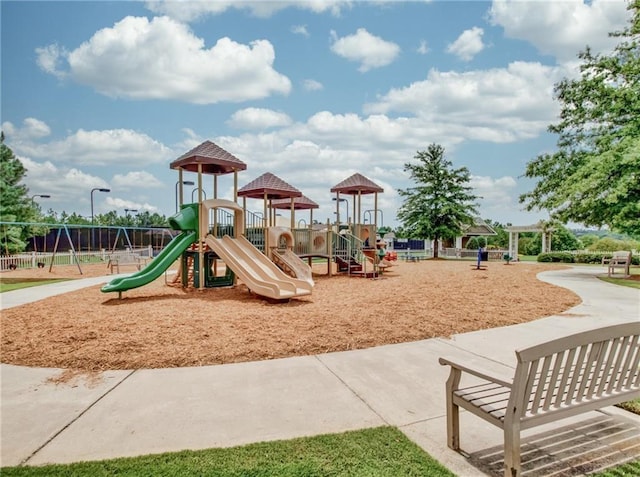 view of play area