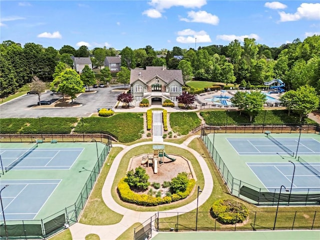 drone / aerial view