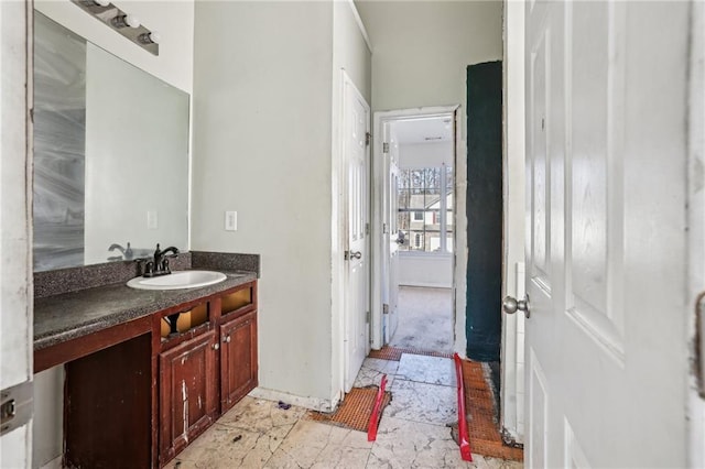 bathroom with vanity