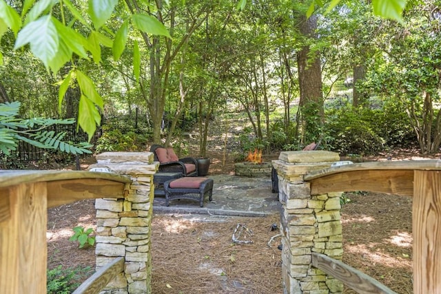 2190 Stephen Long Dr NE, Atlanta, GA 30305 - view of yard with a patio
