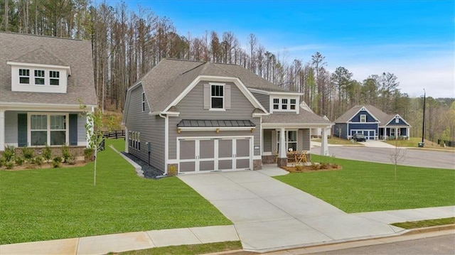 475 Azalea Xing, Dallas, GA 30132 - craftsman inspired home with a front lawn, a shingled roof, an attached garage, and concrete driveway