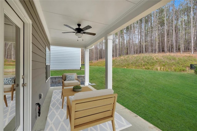 475 Azalea Xing, Dallas, GA 30132 - view of patio with a ceiling fan