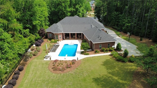 850 Cog Hl, Mcdonough, GA 30253 - pool with a lawn and a patio area