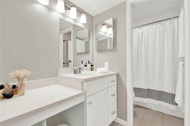 12 Ivy Rdg NE, Atlanta, GA 30342 - bathroom featuring vanity and a shower with curtain