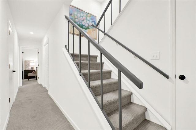 12 Ivy Rdg NE, Atlanta, GA 30342 - stairway with carpet and recessed lighting