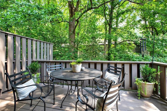 12 Ivy Rdg NE, Atlanta, GA 30342 - wooden terrace with outdoor dining space