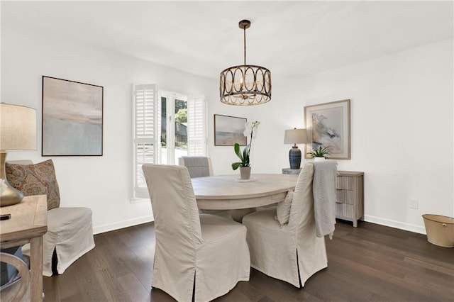 12 Ivy Rdg NE, Atlanta, GA 30342 - dining area with a chandelier and dark wood-type flooring