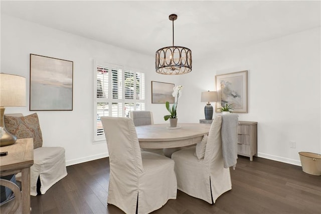 12 Ivy Rdg NE, Atlanta, GA 30342 - dining space featuring dark wood-style floors and a chandelier
