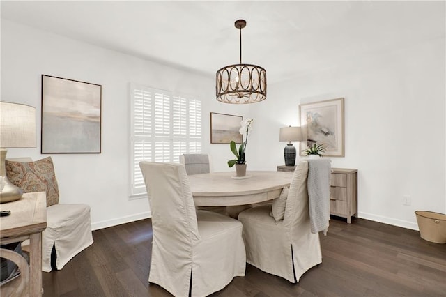 12 Ivy Rdg NE, Atlanta, GA 30342 - dining space with a chandelier and dark wood finished floors