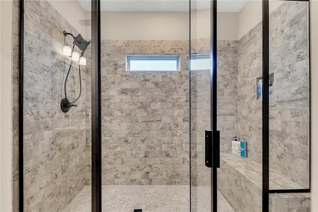 bathroom with an enclosed shower