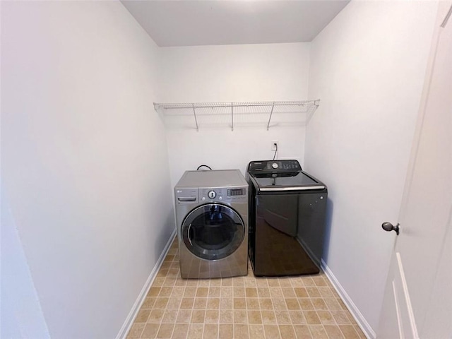 washroom featuring separate washer and dryer