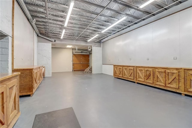 view of basement