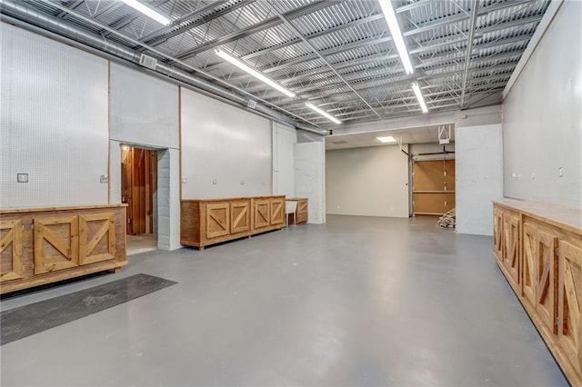 view of basement