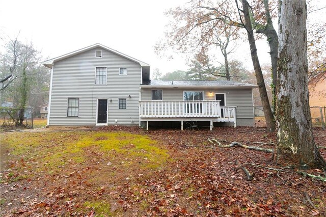 1841 Northwick Pl, Lithonia, GA 30058 - rear view of house featuring a wooden deck