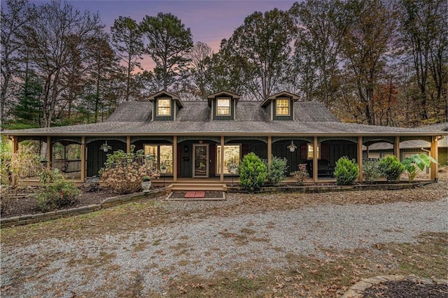 view of farmhouse inspired home