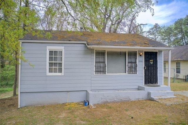 view of front of home