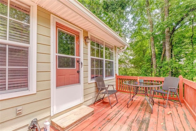 200 Wildwood Cir SE, Calhoun, GA 30701 - wooden deck with outdoor dining space