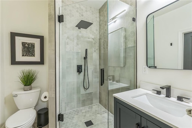 2313 Saint Davids Sq NW Unit 12, Kennesaw, GA 30152 - full bath with a stall shower, vanity, and toilet