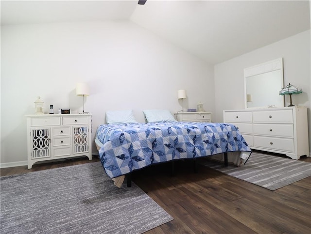 550 Sessingham Ct, Alpharetta, GA 30005 - bedroom with vaulted ceiling, wood finished floors, and a ceiling fan