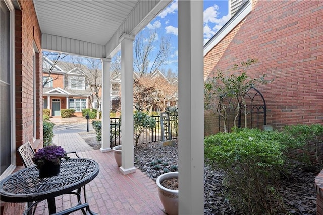 view of patio / terrace featuring a porch