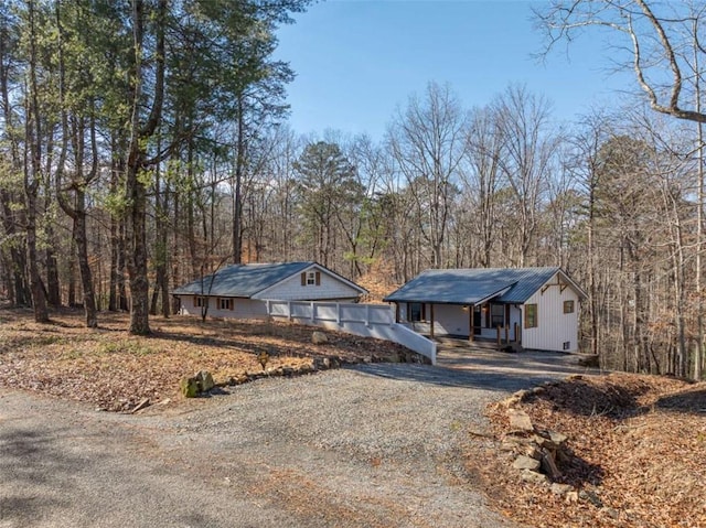 view of front of home