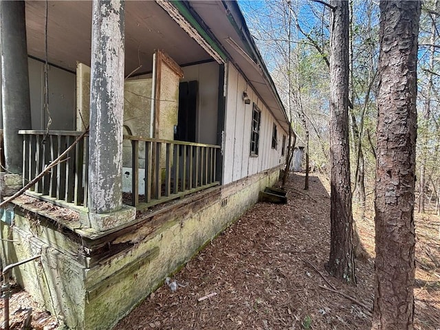 view of property exterior featuring board and batten siding
