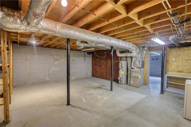 1342 Peggy Ln NW, Conyers, GA 30012 - unfinished below grade area featuring water heater and heating unit