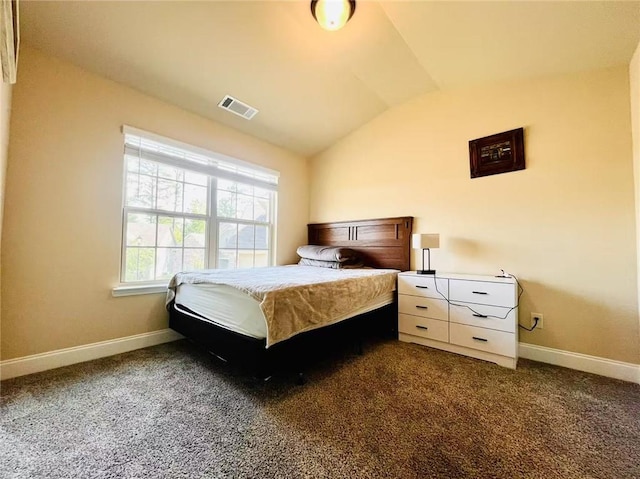 2579 Wimberley Pine Ct, Dacula, GA 30019 - bedroom featuring lofted ceiling, baseboards, and carpet floors