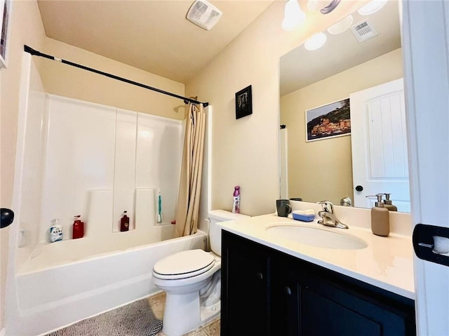 2579 Wimberley Pine Ct, Dacula, GA 30019 - full bathroom with toilet, shower / tub combo, and vanity