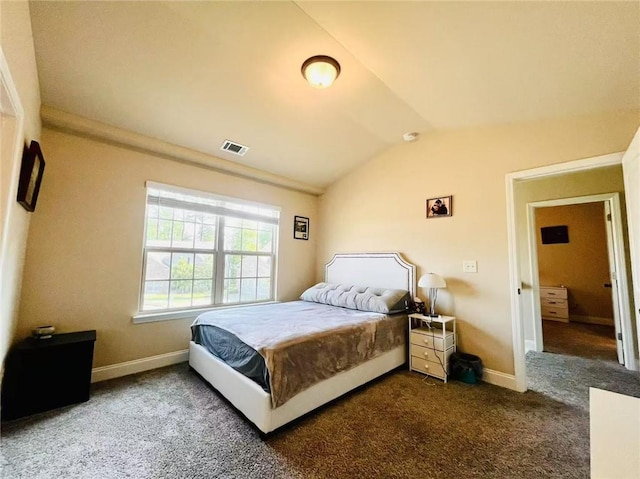2579 Wimberley Pine Ct, Dacula, GA 30019 - bedroom featuring lofted ceiling, carpet, and baseboards