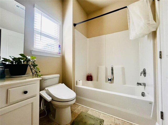 2579 Wimberley Pine Ct, Dacula, GA 30019 - bathroom with toilet, shower / tub combination, and vanity