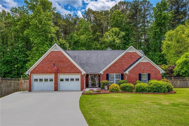 175 Prince Ct, Hiram, GA 30141 - view of front of house with concrete driveway, a garage, and brick siding